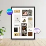 Warm Notes Matchbook Template | Printable & Editable Canva Design | Instant Download Gift