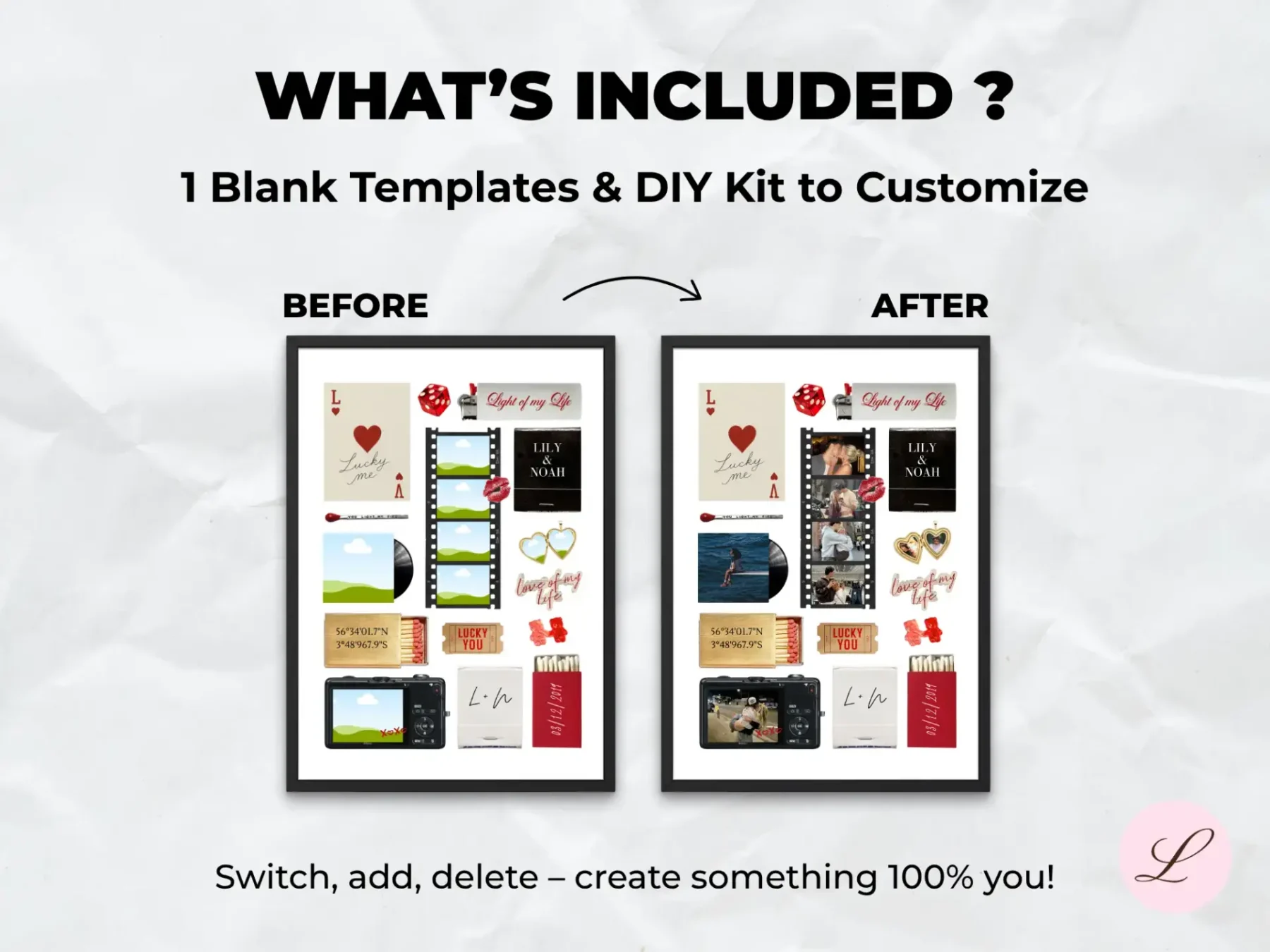 Cherry Love Matchbook Template | Printable & Editable Canva Design | Instant Download Gift - Image 5