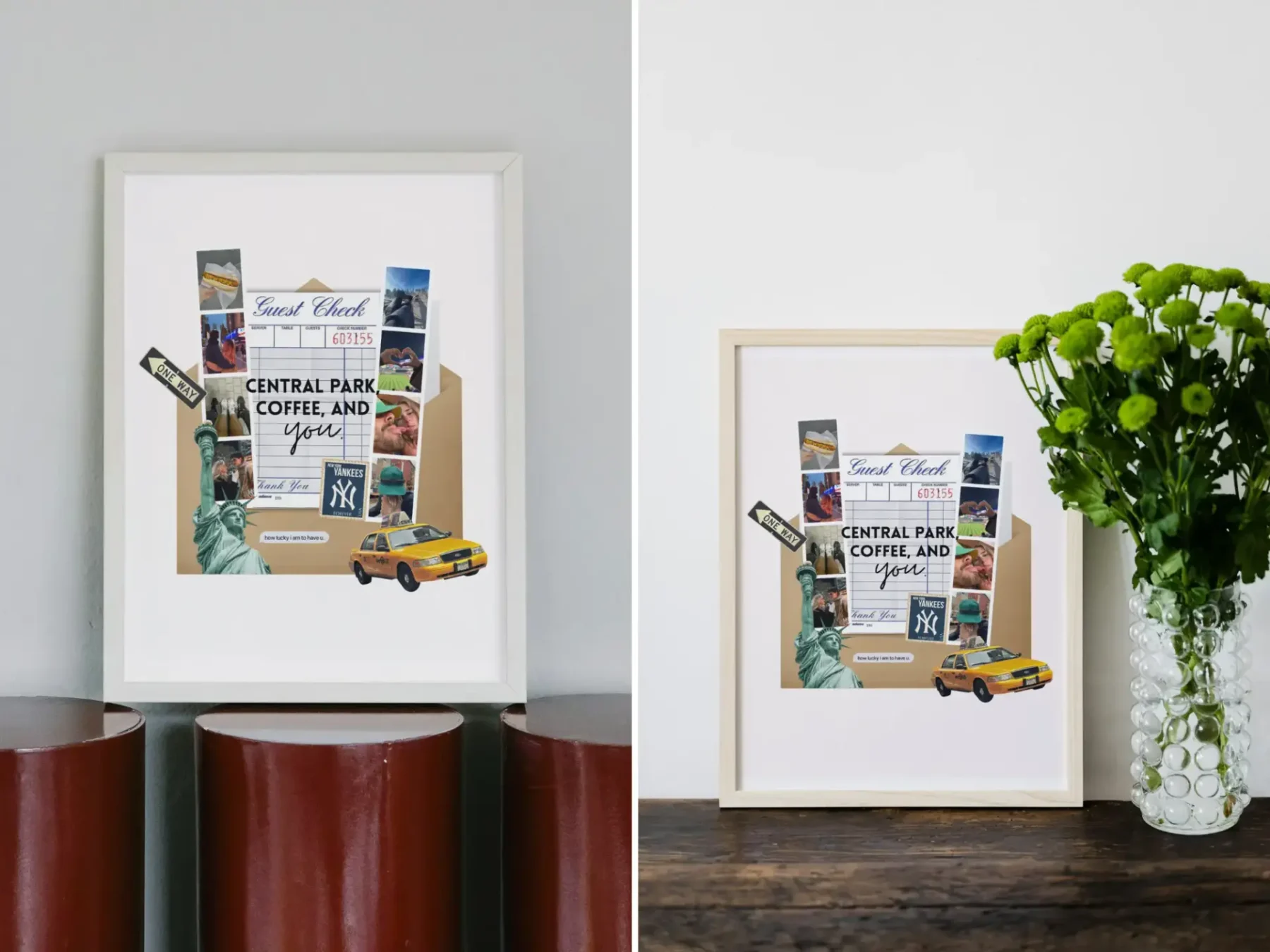 Couple Poster Travel Template | Editable Canva Wall Art | Printable & Personalized Digital Download Gift - Image 4