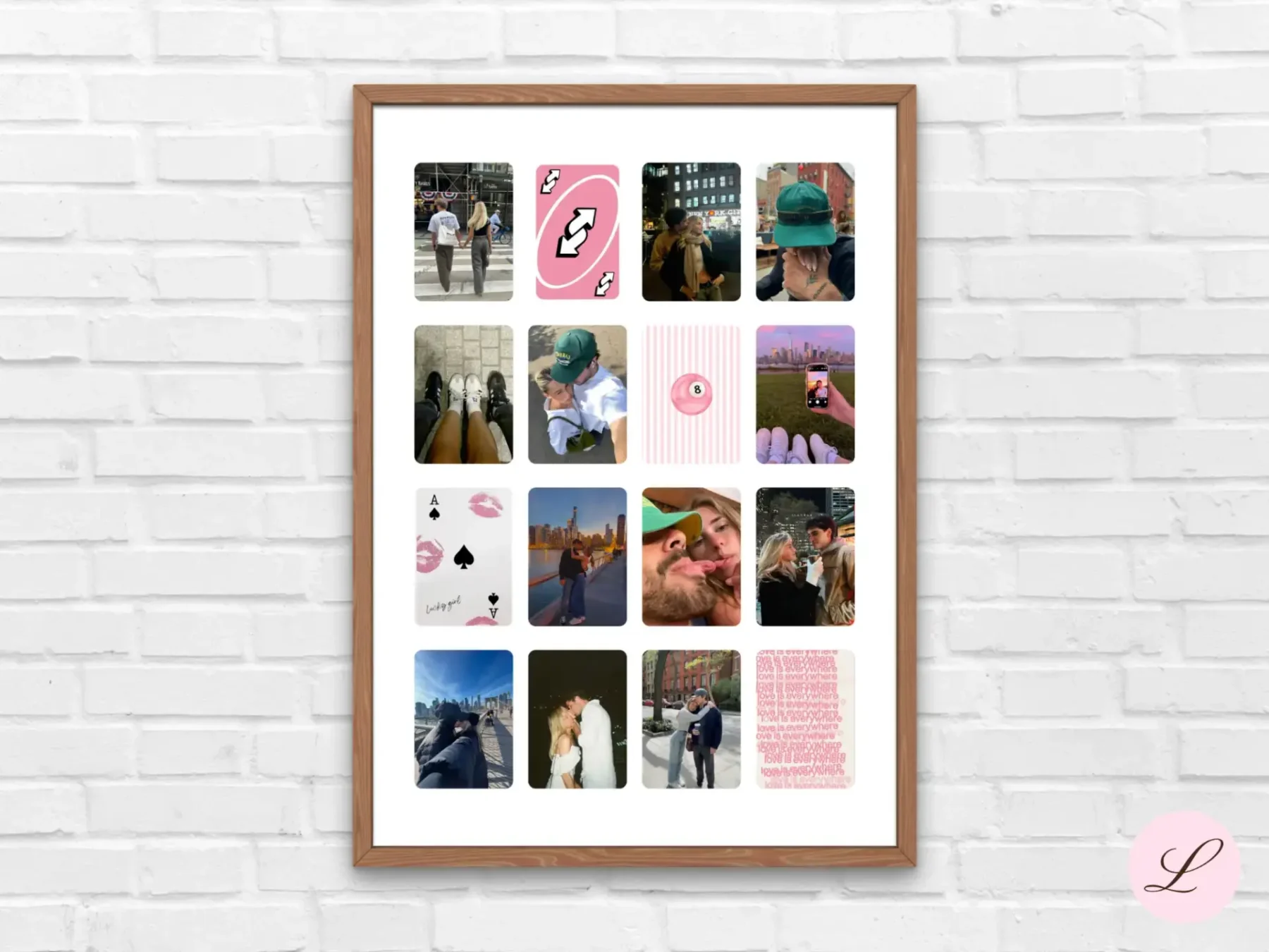 Couple Poster Cards Template | Editable Canva Wall Art | Printable & Personalized Digital Download Gift - Image 8