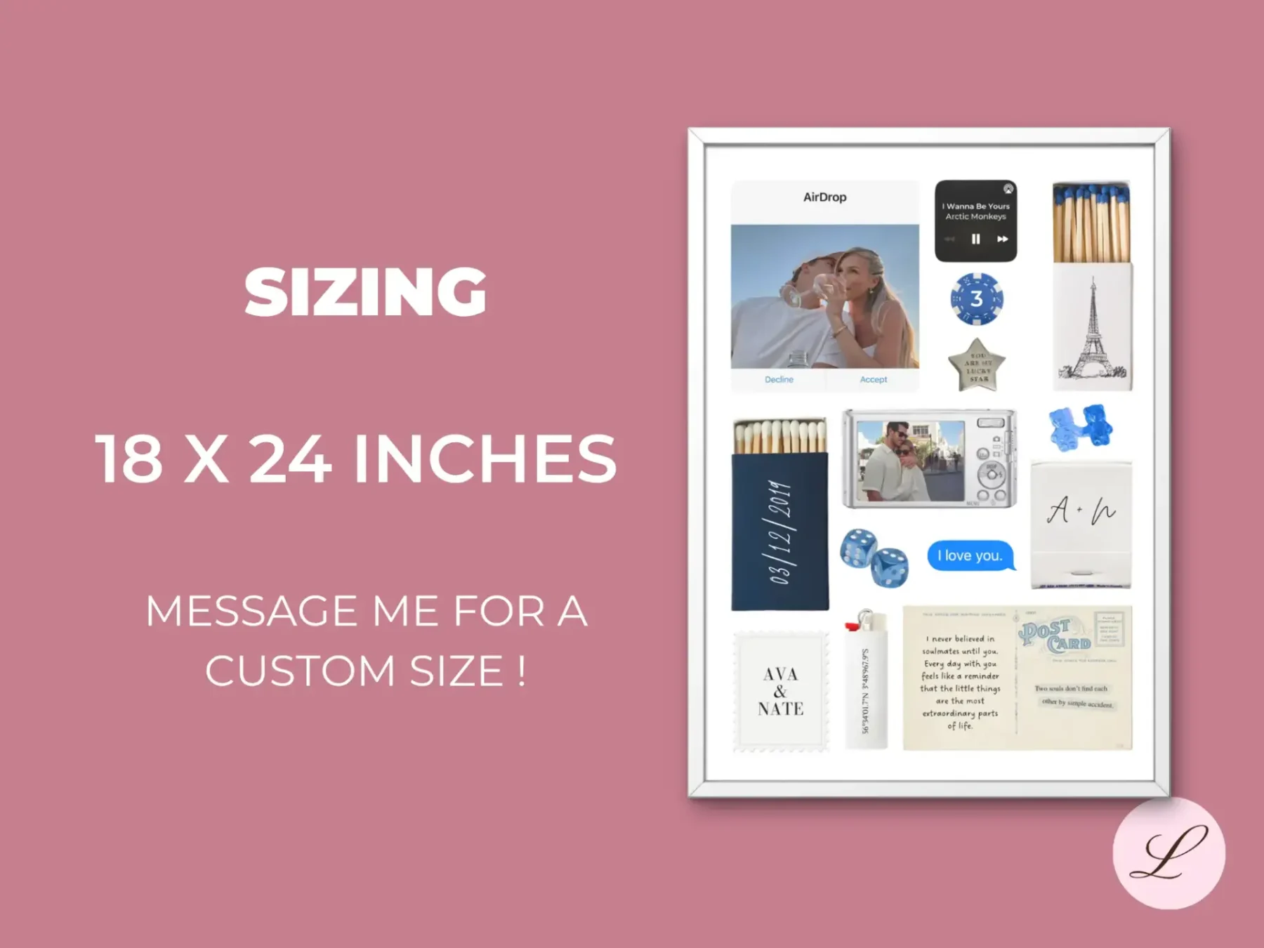 Moonlight Matchbook Template | Printable & Editable Canva Design | Instant Download Gift - Image 2