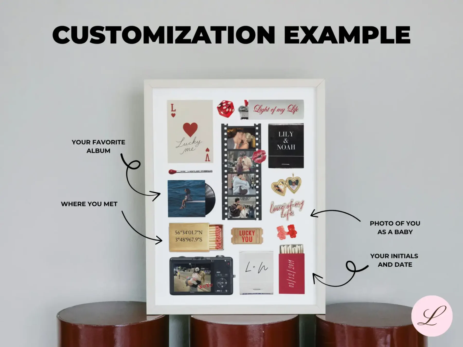 Cherry Love Matchbook Template | Printable & Editable Canva Design | Instant Download Gift - Image 4