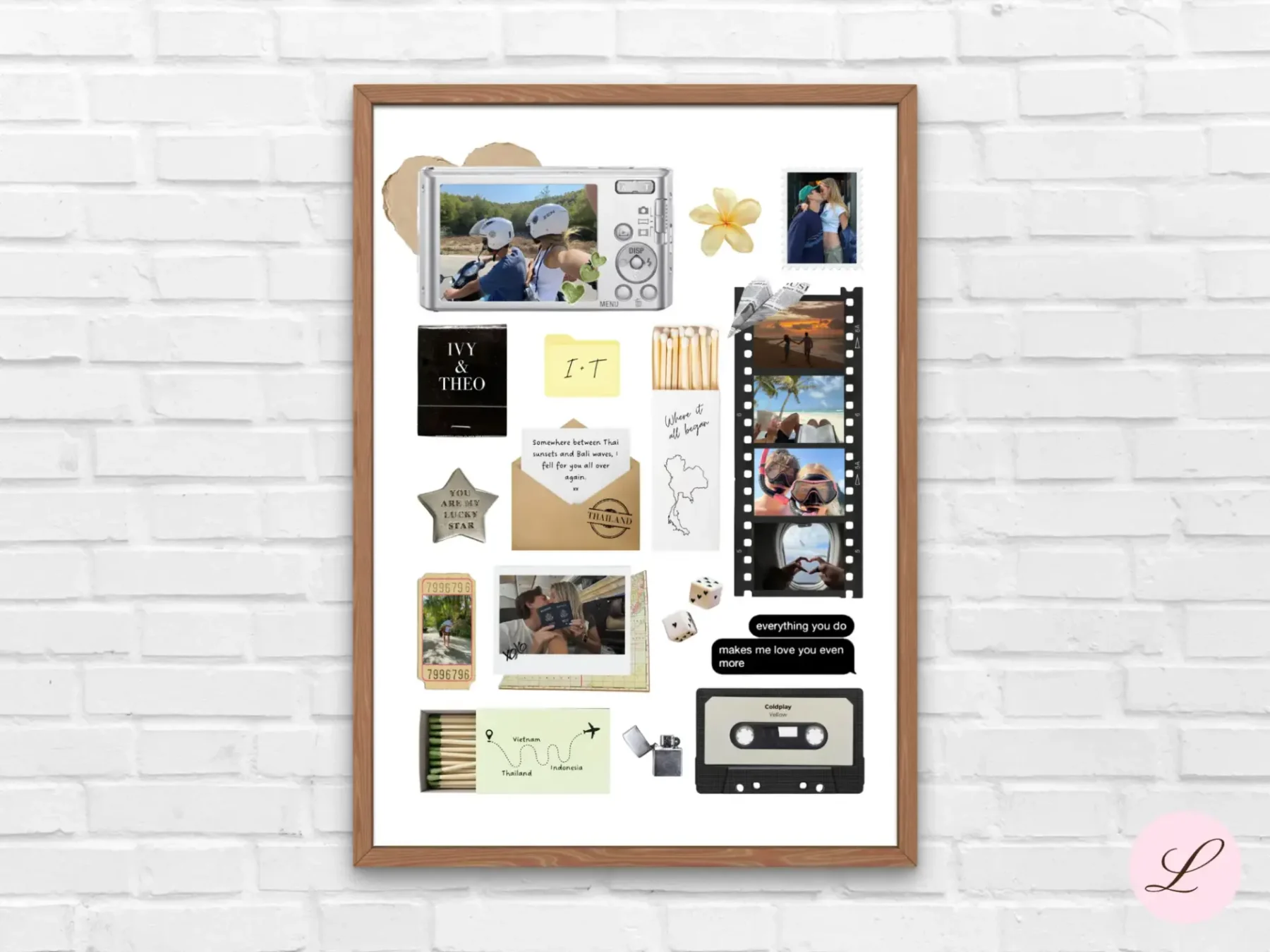 Globe-trotter Matchbook Template | Printable & Editable Canva Design | Instant Download Gift - Image 8